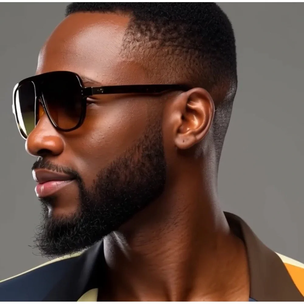 One piece Lens Shield Sunglasses Tortoiseshell Gradient Lens Fashion Mens‎ Gafas